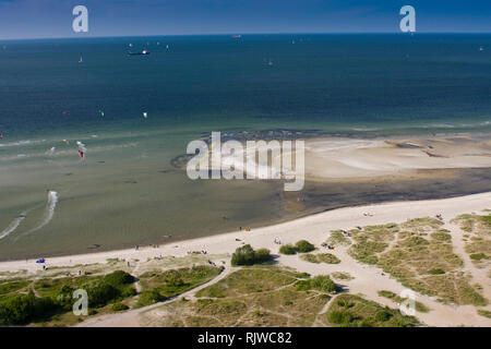 Vue panoramique sur Laboe et Kieler Foerde, Kiel, capitale de l'état à l'arrière de Kiel, Schleswig-Holstein, Allemagne, Europe Banque D'Images