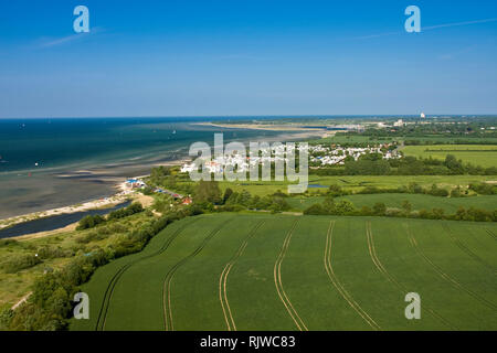 Vue panoramique sur Laboe et Kieler Foerde, Kiel, capitale de l'état à l'arrière de Kiel, Schleswig-Holstein, Allemagne, Europe Banque D'Images