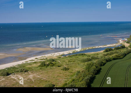 Vue panoramique sur Laboe et Kieler Foerde, Kiel, capitale de l'état à l'arrière de Kiel, Schleswig-Holstein, Allemagne, Europe Banque D'Images