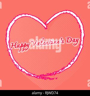 Happy Valentines Day avec beaucoup de cœurs, de fond vecteur stock Illustration de Vecteur
