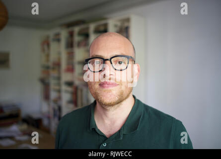 Auteur Alexandre Lenot, à la maison, Paris, France Banque D'Images