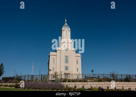 L'Église de Jésus-Christ des Saints des Derniers temple à Cedar City, Iron County, Utah, United States. Banque D'Images