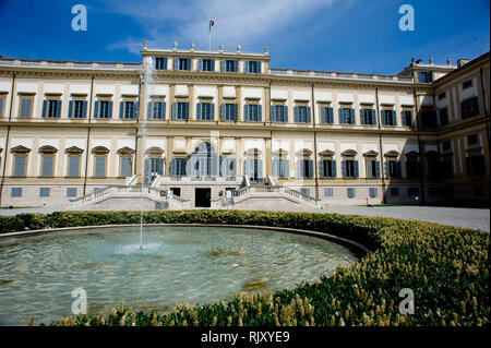 Savoie Maison, Villa Reale, Monza, Lombardie, Italie, la Villa Reale de style néoclassique (architecte Giuseppe Piermarini, 1773-80). Banque D'Images