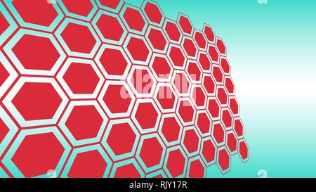 Hexagones modèle de mise en page des formes, la science technologie contexte conception Illustration de Vecteur