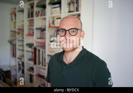 Auteur Alexandre Lenot, à la maison, Paris, France Banque D'Images