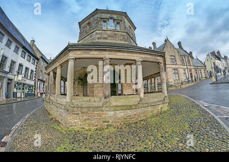 Le marché du beurre Barnard Castle Banque D'Images