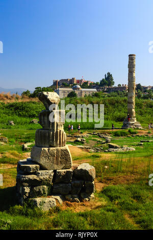 Ephèse, l'un des plus grands sites archéologiques romains en Turquie Banque D'Images