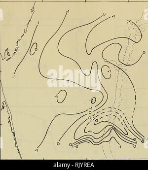 . ASWEPS enquête en eau peu profonde, Febryary-March Virginia Capes 1967. L'océanographie. 75*30*74' 30' de la Figure 8. Changement de la TSM, 24-26 février CO 37* 30* 36' 30' ". Veuillez noter que ces images sont extraites de la page numérisée des images qui peuvent avoir été retouchées numériquement pour plus de lisibilité - coloration et l'aspect de ces illustrations ne peut pas parfaitement ressembler à l'œuvre originale.. Fisher, Alvan. Washington, D. C. : Bureau océanographique de la Marine Banque D'Images