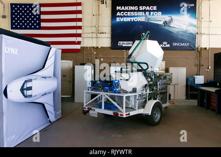 À l'air et de l'espace port Mojave XCOR Aerospace est l'ouverture de leurs portes pour une visite des futurs astronautes et partenaires d'affaires. Banque D'Images