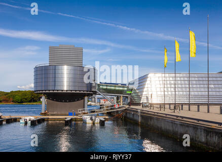 STAVANGER, Norvège - août 14, 2018 : Musée du pétrole norvégien (Norsk Oljemuseum), une date majeure dans le Port de San Francisco. Banque D'Images