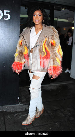 New York, NY, USA. Le 08 février, 2019. Keke Palmer vu à bonne journée NY à New York City le 08 février 2019. Credit : Rw/media/Alamy Punch Live News Banque D'Images