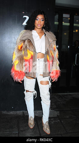 New York, NY, USA. Le 08 février, 2019. Keke Palmer vu à bonne journée NY à New York City le 08 février 2019. Credit : Rw/media/Alamy Punch Live News Banque D'Images