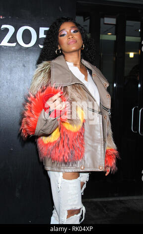 New York, NY, USA. Le 08 février, 2019. Keke Palmer vu à bonne journée NY à New York City le 08 février 2019. Credit : Rw/media/Alamy Punch Live News Banque D'Images
