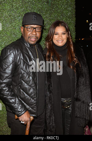 LOS ANGELES, CA - 7 février : Bobby Brown, Alicia Brown à l'Aretha Franklin's 'Amazing Grace' le dépistage à l'inauguration de la 27e édition du Festival panafricain du cinéma à la DGA d'art complexe du théâtre à Los Angeles, Californie le 7 février 2019. Credit : Koi Sojer/Snap'N U Photos/médias Punch Banque D'Images