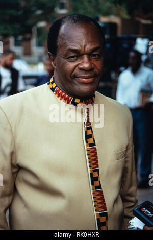 Marion Barry, maire de Washington, au cours d'une manifestation le 11 novembre 1995 à Washington, DC. Barry, a été reconnu coupable de possession de drogue et a servi 6 mois de prison fédérale mise en scène avant un retour et a été élu à son quatrième mandat en tant que maire de la ville. Banque D'Images