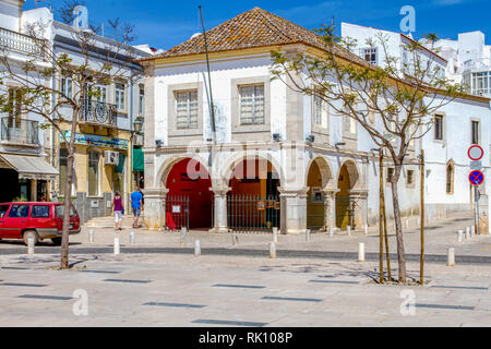 Centre historique de Lagos, le marché des esclaves, maintenant un musée, l'Algarve, Portugal. Banque D'Images