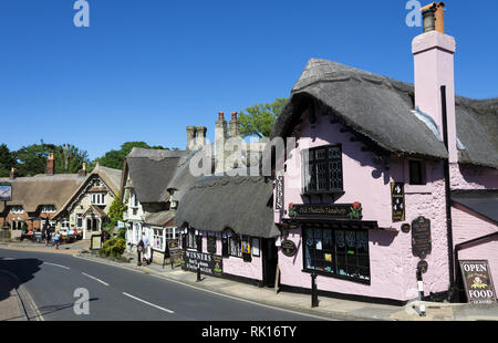 Le village pittoresque de Shanklin, sur l'île de Wight, Hampshire, England, UK Banque D'Images