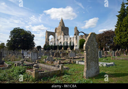 L'Abbaye de Crowland (aussi écrit l'abbaye de Croyland), Crowland, Lincolnshire, Royaume-Uni. Banque D'Images