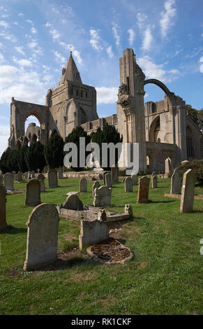 L'Abbaye de Crowland (aussi écrit l'abbaye de Croyland), Crowland, Lincolnshire, Royaume-Uni. Banque D'Images