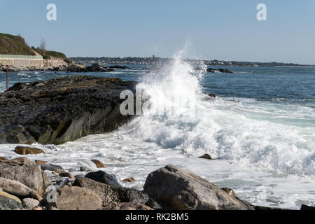 Fracas des vagues Banque D'Images