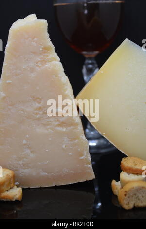 La cuisine au fromage parmesan italien Banque D'Images