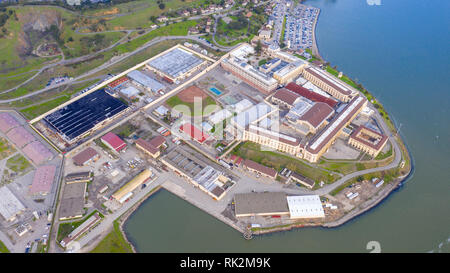 San Quentin State Prison, comté de Marin. La Californie, USA Banque D'Images