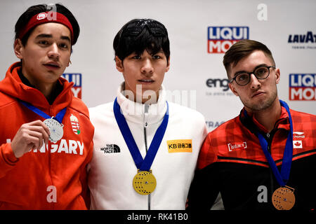 Torino, Italia. 09Th Feb 2019. Crédit photo : LaPresse/Alamy Vivre la Coupe du Monde NewsISU courte piste, Torino, Italia Banque D'Images