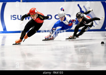 Torino, Italia. 09Th Feb 2019. Crédit photo : LaPresse/Alamy Vivre la Coupe du Monde NewsISU courte piste, Torino, Italia Banque D'Images