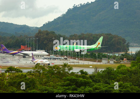 Nok Air Boeing approche à l'atterrissage Banque D'Images