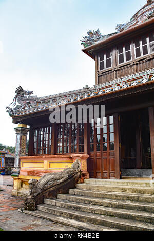 Un bâtiment situé dans la ville impériale, Hue, Vietnam Banque D'Images