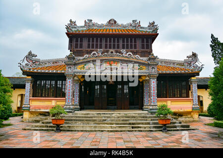 Un bâtiment situé dans la ville impériale, Hue, Vietnam Banque D'Images
