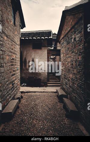 Tulou traditionnels est l'unique bâtiment de logements à Fujian Hakka, la Chine. Banque D'Images