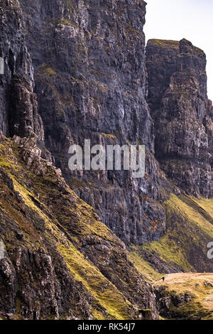 Le Quiraing sur l'île de Skye - Ecosse. Banque D'Images