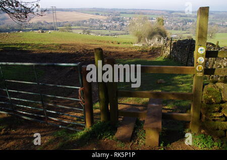 Blockley. Le Donnington façon. Le Gloucestershire. Des Cotswolds. L'Angleterre. UK Banque D'Images