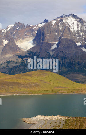 Le Chili, Magallanes, Torres del Paine, parc national, le Cerro Almirante Nieto, Lago Nordenskjold, Banque D'Images