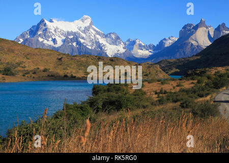 Le Chili, Magallanes, Torres del Paine, parc national, Rio Paine, Banque D'Images