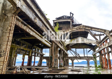 Usine de torpilles abandonnée à Rijeka, Croatie Banque D'Images