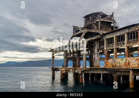 Usine de torpilles abandonnée à Rijeka, Croatie Banque D'Images