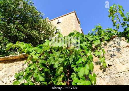 L'Hermitage de Blaca (Croate: Pustinja Blaca) est situé sur le côté sud de l'île de Brač, dans le comté de Split-Dalmatie en Croatie. Banque D'Images