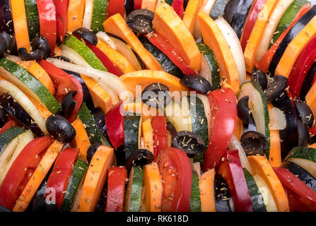 La Ratatouille provençale française, compotée de légumes originaires de Nice Banque D'Images