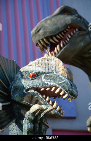 Des répliques de dinosaures dans l'espace, USA Banque D'Images