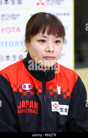 Chiba, Japon. Feb 8, 2019. Ikumi Fujii (JPN) le basket-ball en fauteuil roulant : Women's International Match amical entre le Japon 51-61 Pays-Bas à Kikkoman Arena à Chiba, Japon . Credit : Naoki Nishimura/AFLO SPORT/Alamy Live News Banque D'Images