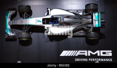 La Mercedes de Nico Rosberg championship voiture de Formule 1. Banque D'Images