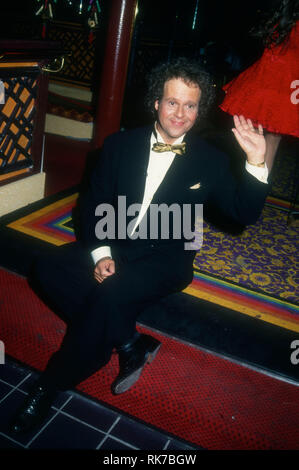 LAS VEGAS, NV - 1 janvier : acteur/instructeur de conditionnement physique Richard Simmons participe à 'Une soirée avec Barbra Streisand' concert le 1 janvier 1994 au MGM Grand Garden de Las Vegas, Nevada. Photo de Barry King/Alamy Stock Photo Banque D'Images