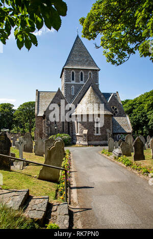 L'église paroissiale de St Anne sur la rue Victoria Alderney, Channel Islands. Banque D'Images