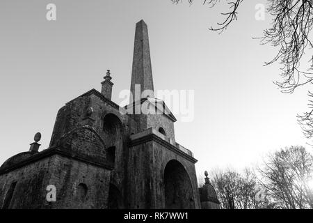 L'Obélisque Conolly's Folly construite au sein de Castletown Estate de fournir de l'emploi au cours de la famine de 1740-41, situé à Maynooth, Kildare, Irlande Banque D'Images