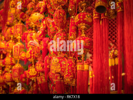 Celebrateing le Nouvel An chinois dans le quartier chinois Banque D'Images