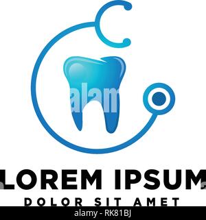 Dent dentaire santé business modèle logo vector illustration Illustration de Vecteur