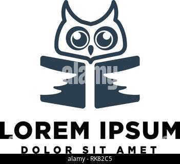 Modèle logo owl vector illustration icon élément isolé Illustration de Vecteur