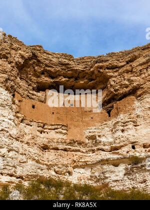 Montezuma Castle national monument, dans l'Arizona, United States. Banque D'Images